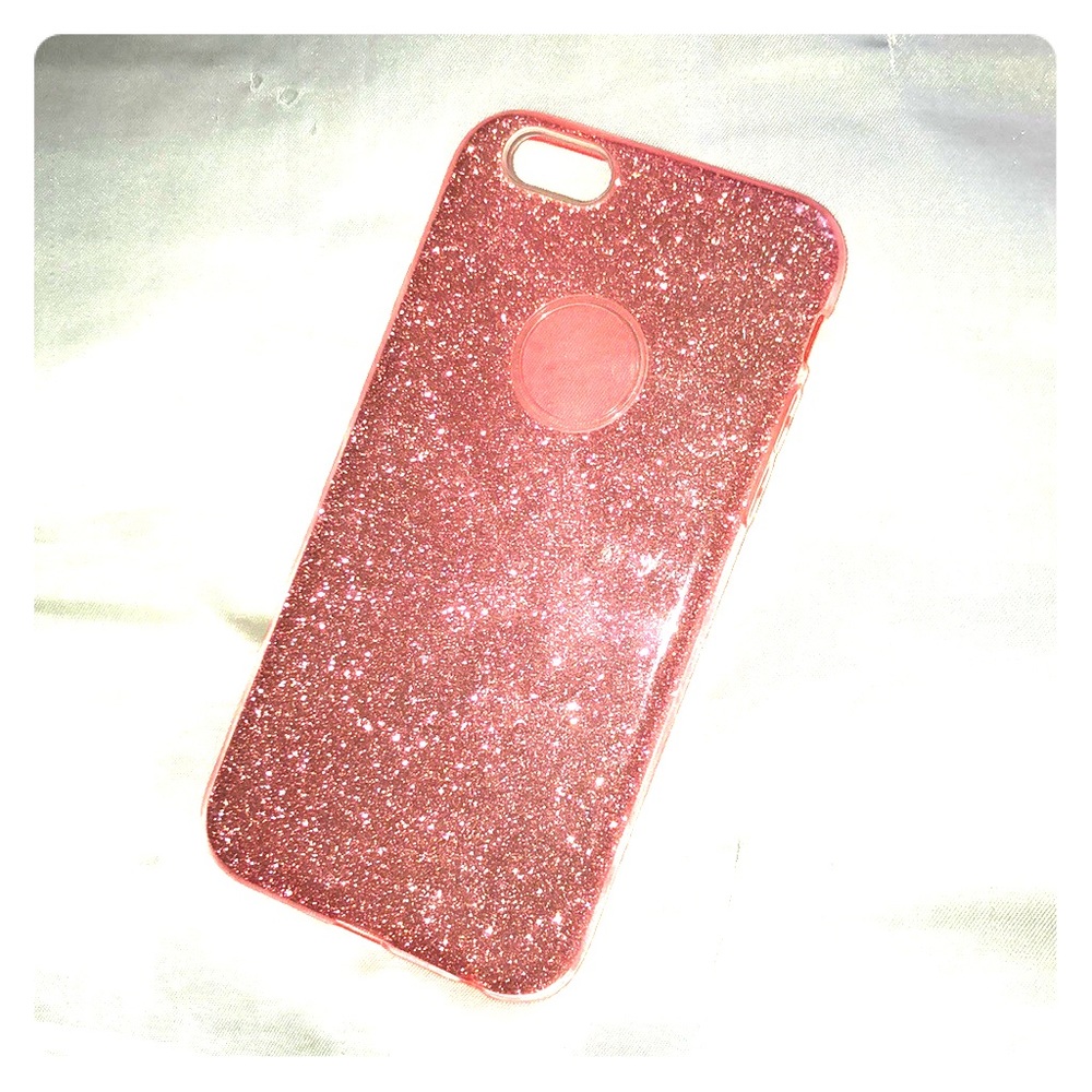 Pink glitter iPhone 8 case